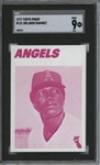1977 Topps #131 Orlando Ramirez 9 card progressive proof.